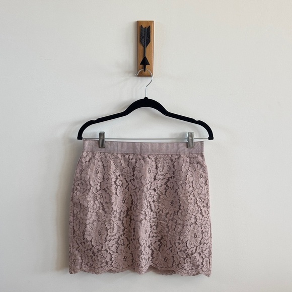 Joe Fresh Blush Lace Mini Skirt - Picture 1 of 6